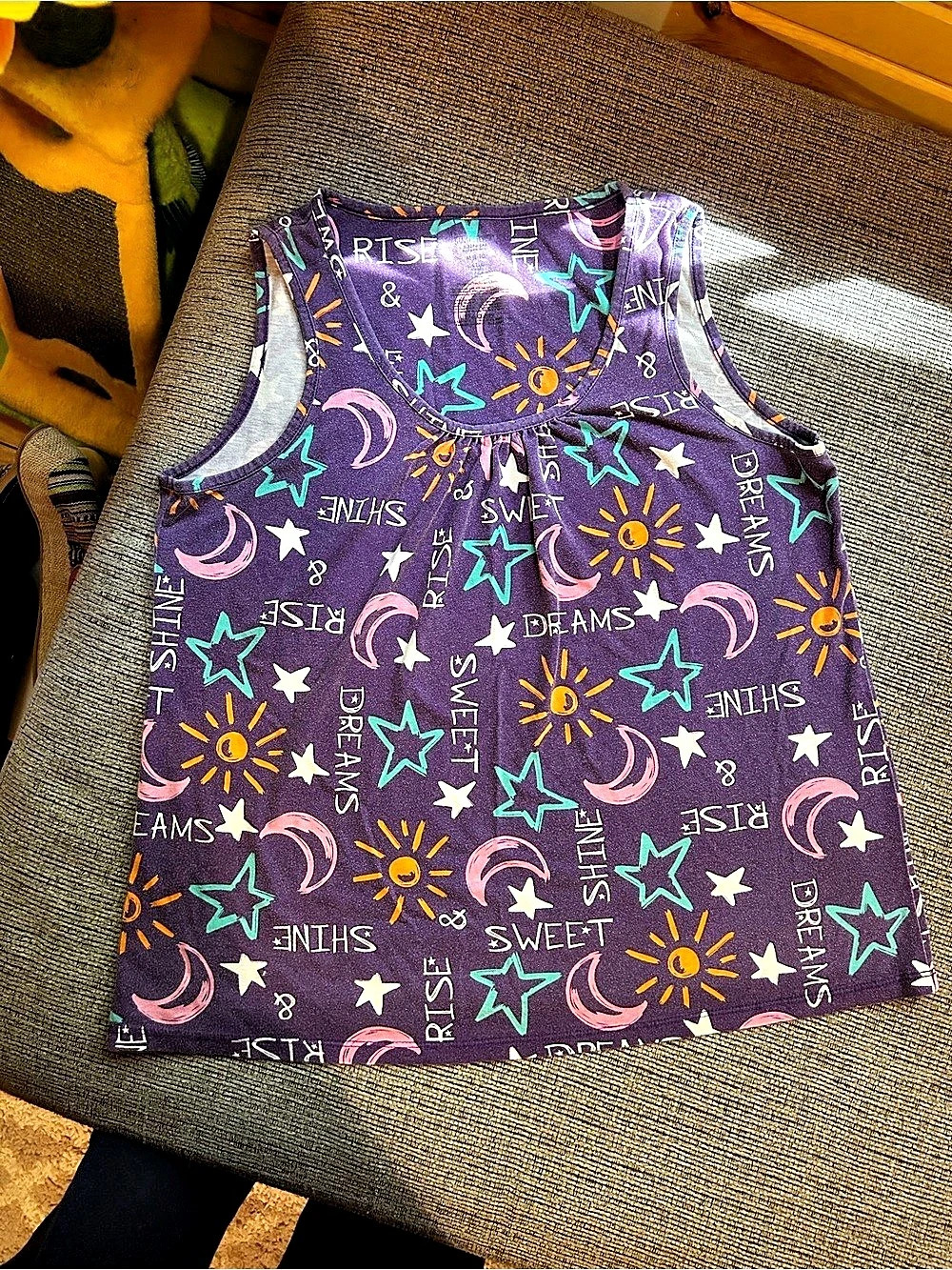 Size 6 Purple & Multicolor Printed Matching PJ set